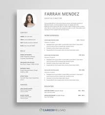 And that's where a resume template from adobe spark comes in. Free Resume Template Download For Word Resume With Photo