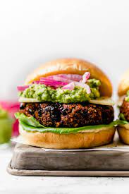 grilled black bean burgers plays well