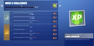 It's not easy, but offers an attractive reward. Fortnite Season 5 Week 6 Challenges Fortnite Insider