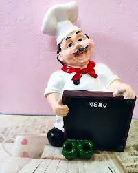 Polyresin French Chef Figurines With