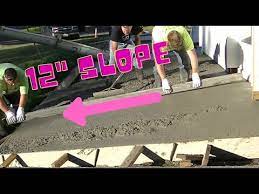 Finishing Concrete With A Steep Slope