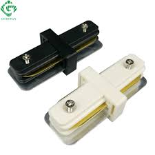 Us 20 5 18 Off Track Lighting Rail Connector I Straight Connectors 2 Wire For Track Light Fixture System Auminum Rail Connector In Track Lighting