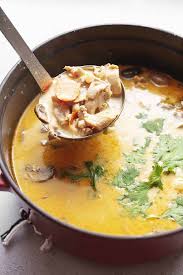 Rich and creamy yet tangy and salty, this thai coconut chicken soup recipe is filling but light and positively bursting with flavor. Thai Chicken Soup With Coconut Milk Tom Kha Gai Low Carb With Jennifer