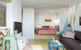 interior design of a one room apartment
