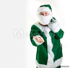 Are you looking for santa green suit tbdress is a best place to buy suits. Santa Claus In A Green Suit With Bag Buy This Stock Photo And Explore Similar Images At Adobe Stock Adobe Stock