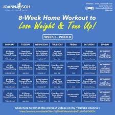 8 week home workout plan to lose weight
