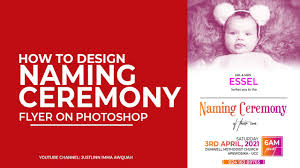how to design naming ceremony card