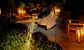 Off On Solar Watering Can Light Gard