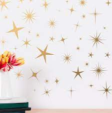 Stars Wall Decals Gold Silver Or Black