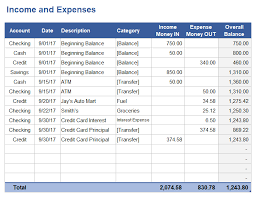 It includes an array of categories and subcategories, so you can set it up exactly how you'd like. Income And Expense Tracking Worksheet