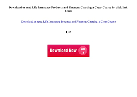 Download Pdf Life Insurance Products And Finance Charting