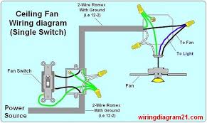 Ceiling Fan Wiring Diagram Light Switch