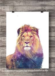 Lion Art Print Printable Wall Art