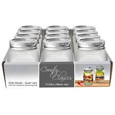 Wide Mouth Glass Canning Jar