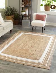 rug jute square carpet natural rug hand