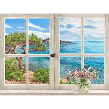 Wall Art Print And Canvas Window On