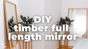 diy full length timber mirror