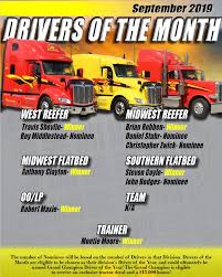 Driver Of The Month Archives Decker Truck Lines