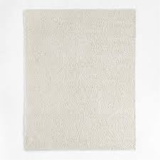 lille solid bouclé ivory area rug 6 x9