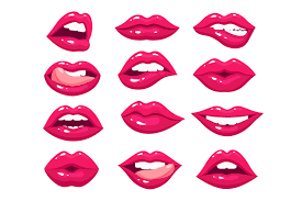woman lips red y mouth female pink