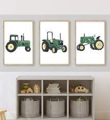 John Deere Vintage Tractor Boy Room