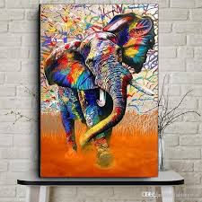 Watercolor African Elephant Wall Art
