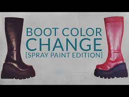 Boot Color Change Tutorial Spray
