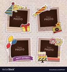 birthday photo frame royalty free
