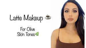 viral latte makeup for olive skin tones