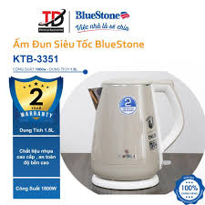 Ấm Đun Siêu Tốc BlueStone KTB-3351 , 1.5 lít - 1800W , Bảo Hành Điện Tử 2  Năm, Hàng chính hãng - Bình đun siêu tốc Thương hiệu Bluestone