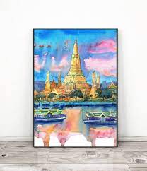 Bangkok Thai Art Print Thailand Wall