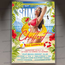 summer chillout psd template