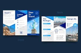 tourism trifold brochure template