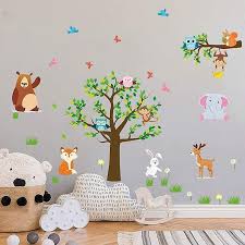 Jungle Animal Wall Stickers Forest