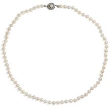 knotted vine pearl necklace in