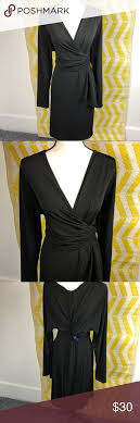 Fashion To Figure Ftf Black Surplice Dress 3x Fashion