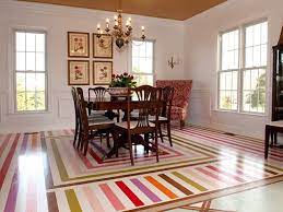 painted rug ideas for wood floors