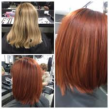 Haircut phobias hair diseases hair loss hair loss q&a hair growth q&a head lice human fleas oily hair scalp problems thinning hair q&a i have red dyed hair and i would like to put blonde highlights into it. Before And After Blonde To Copper Melt Sion Hair Makeup Facebook