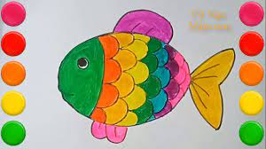 Vẽ con cá/ Hướng dẫn bé vẽ con cá/ Ve Con Ca - YouTube