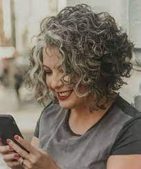 Read stories of gray hair transformation online and you would see that there's more to gray hair than you hear. Chic Grey Short Curly Hairstyles To Get A Coolest Look This Year Hair And Comb Hair Styles Curly Hair Styles Curly Hair Styles Naturally