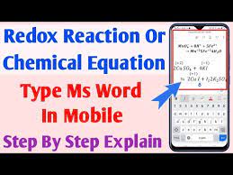 Chemical Equations Ms Word