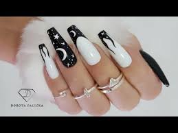 15 beautiful black white nail designs