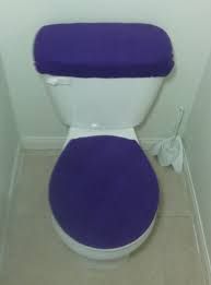 Solid Color Fleece Fabric Toilet Seat