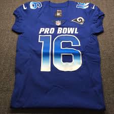 View expert consensus rankings for jared goff (los angeles rams), read it's worth noting that three of those games came in the first five weeks, so the allure is wearing off. Nfl Auction Nfl Rams Jared Goff Game Issued 2019 Pro Bowl Jersey Size 42
