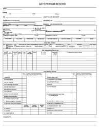 Acog Antepartum Record Forms Printable Fill Online