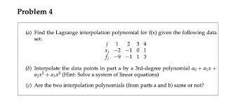 lagrange interpolation polynomial