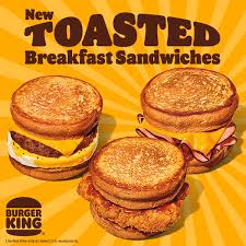 testing new toasted breakfast sandwiches