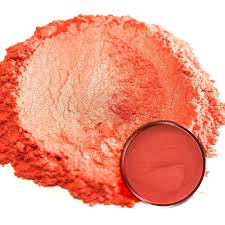 mica powder orange red skin foo