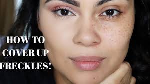 covering freckles for a natural and