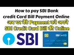 how to pay sbi bank credit card bill